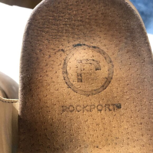 ROCKPORT Black Leather Adjustable Velcro Strap Sandals Sz 7.5 - Picture 9 of 12